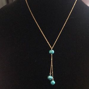 Triple freshwater pearl necklace